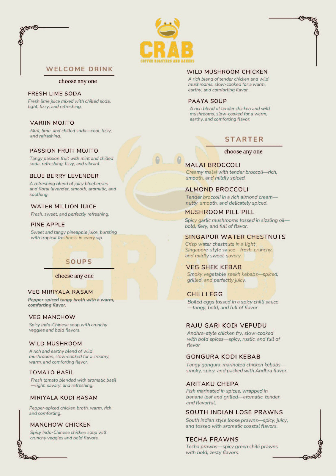 PREMIUM set menu