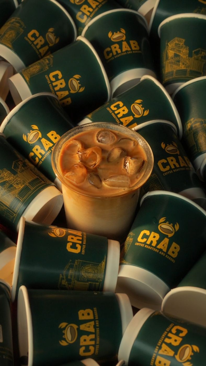 CRAB coffee cups